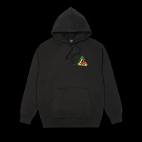 Palace Swirl Tri-Ferg Hood 'Black'