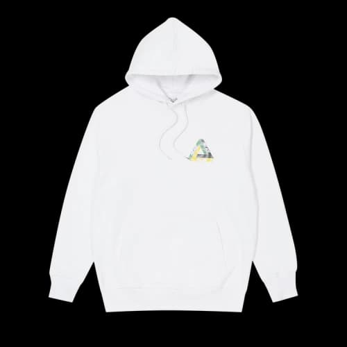 Palace Swirl Tri-Ferg Hood 'White'