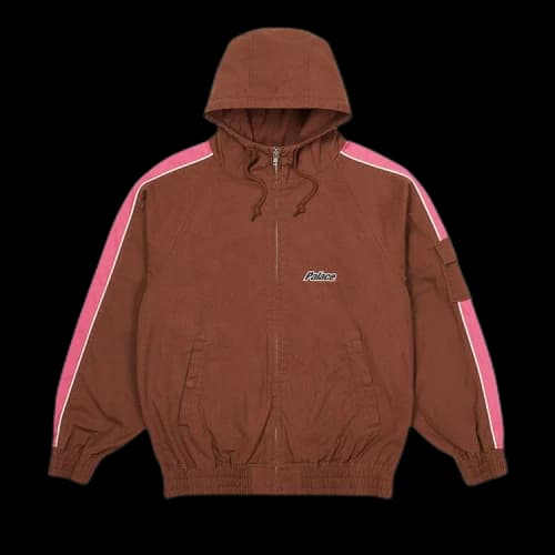 Palace Lowercase Hooded Cotton Jacket 'Brown/Pink'