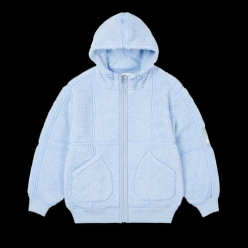 Palace Sherpa Hooded Jacket 'Light Blue'