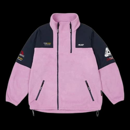 Palace Polartec Double Zip Funnel 'Purple'