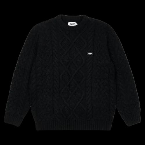 Palace Cable Knit 'Black'