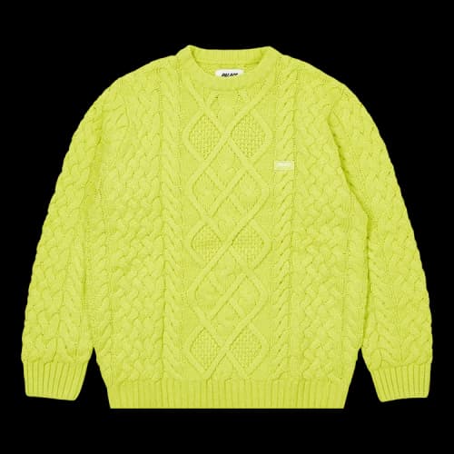 Palace Cable Knit 'Neon Green'