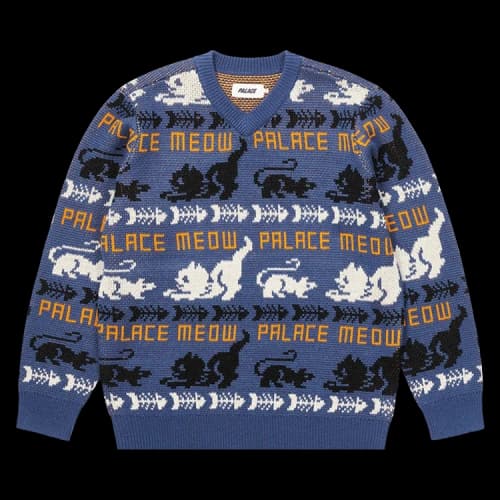 Palace Meow Meow Knit 'Blue'