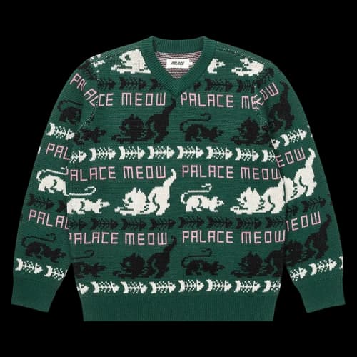 Palace Meow Meow Knit 'Green'