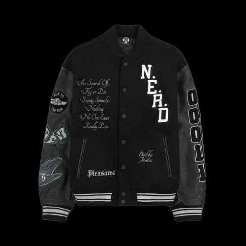 Pleasures Nerd Varsity Jacket 'Black'