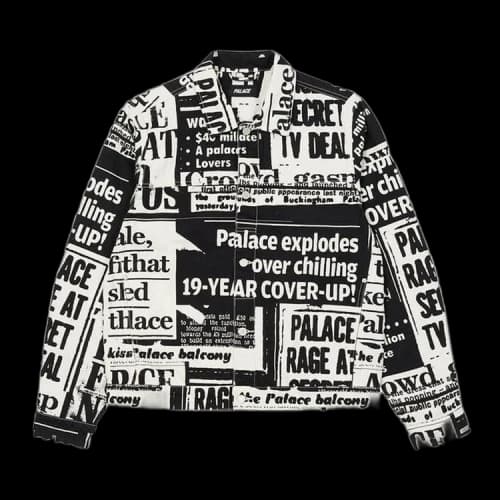 Palace Tabloid Denim Jacket 'Black'