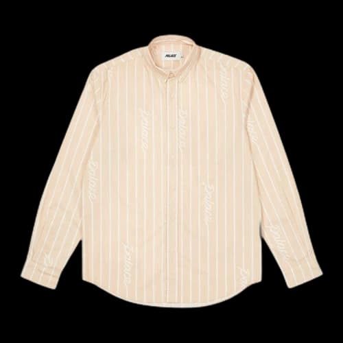Palace Hand Stripe Shirt 'Tan'