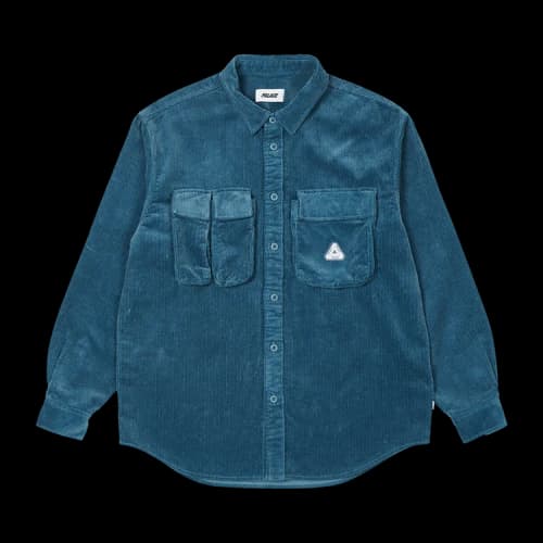 Palace Cargo Cord Shirt 'Blue'