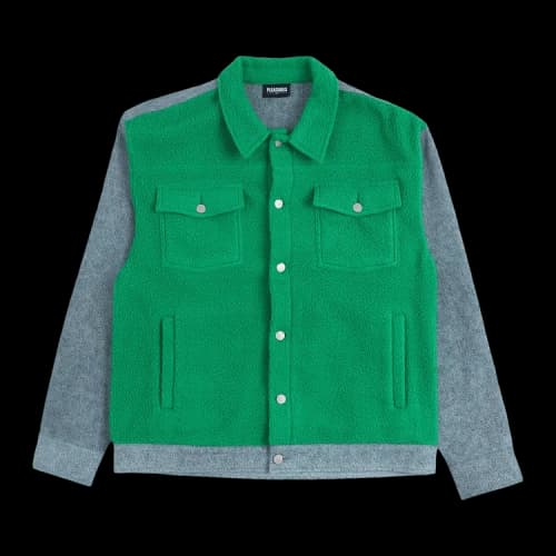 Pleasures Fried Trucker Jacket 'Green'