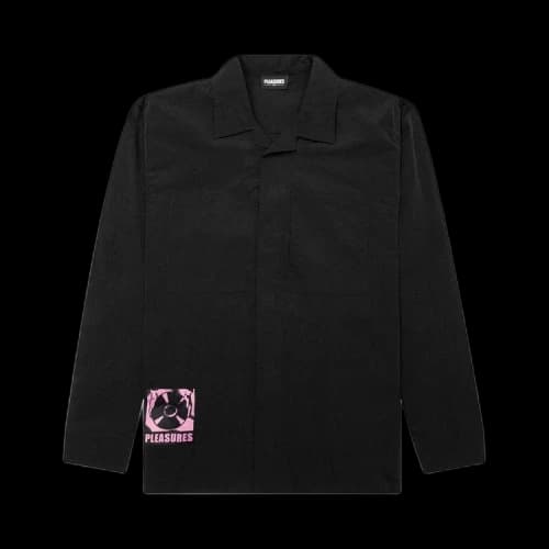 Pleasures Stare Long-Sleeve Overshirt 'Black'