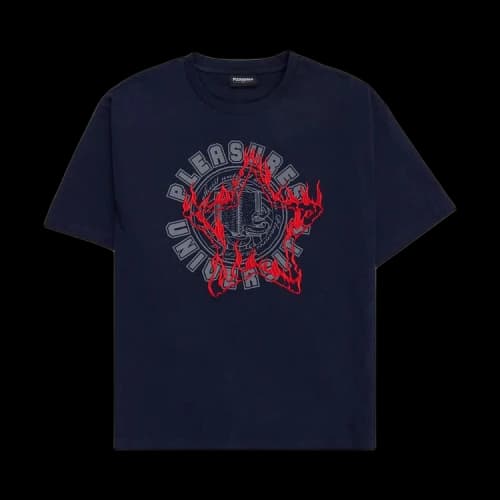 Pleasures University Heavyweight Shirt 'Navy'