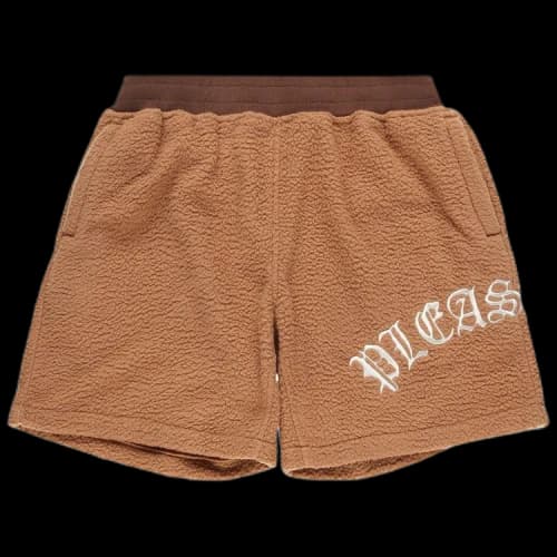 Pleasures Mars Sherpa Shorts 'Brown'