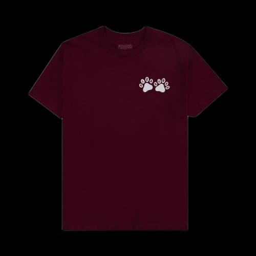 Pleasures Puppies T-Shirt 'Burgundy'