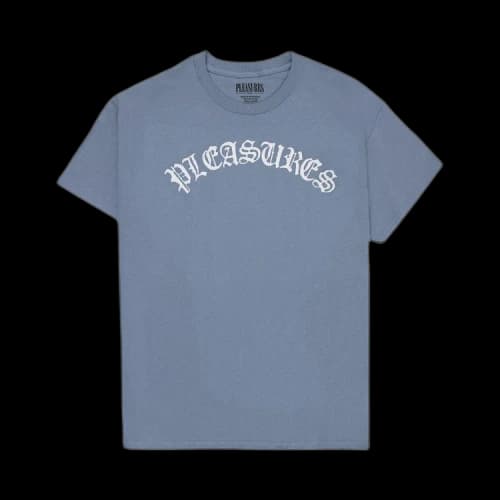 Pleasures Old E Logo T-Shirt 'Slate'