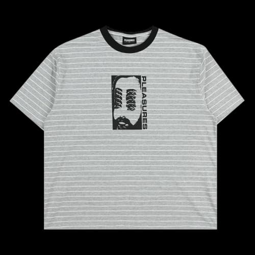 Pleasures Foresight Striped Shirt 'Grey'