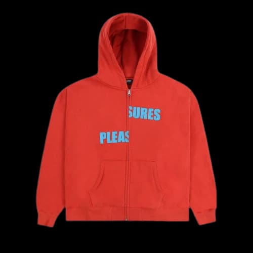 Pleasures Evolution Zip Up Hoodie 'Orange'