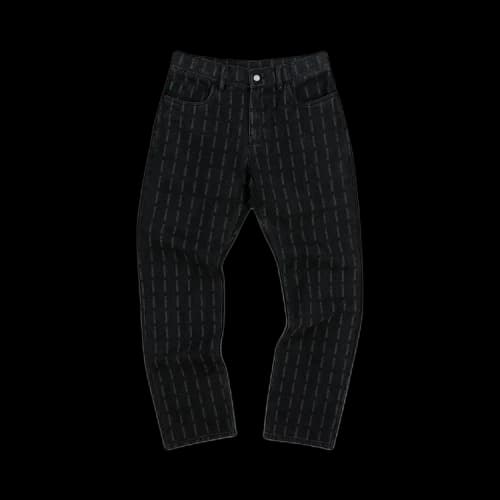 Pleasures Impact Striped Denim 'Black'