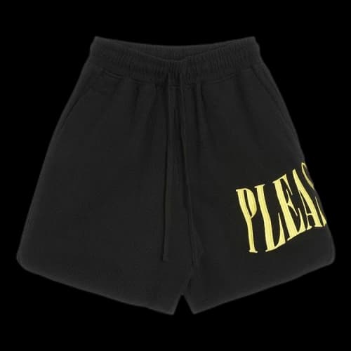 Pleasures Twitch Waffle Knit Short 'Black'