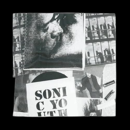 Pleasures x Sonic Youth Books Bandana 'White'