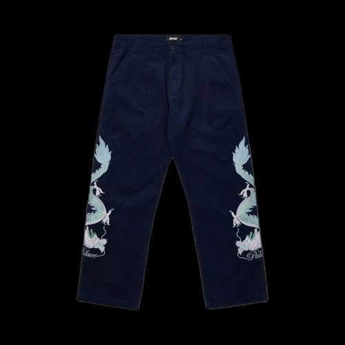 Palace Double Dragon Tour Plain Pant 'Navy'