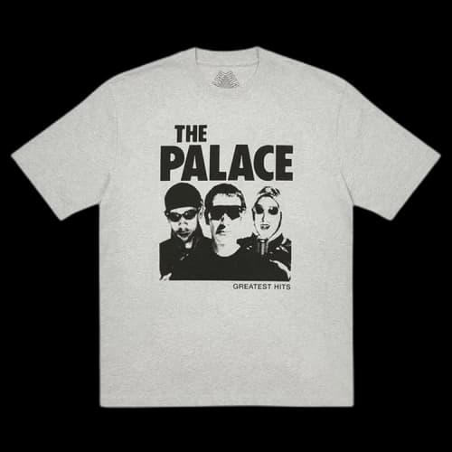 Palace Greatest Hits T-Shirt 'Grey Marl'