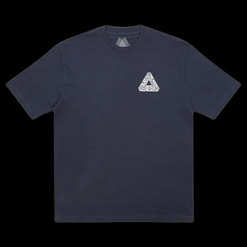 Palace Tri-Text T-Shirt 'Navy'