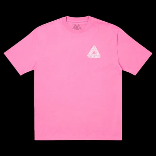 Palace Tri-Text T-Shirt 'Pink'