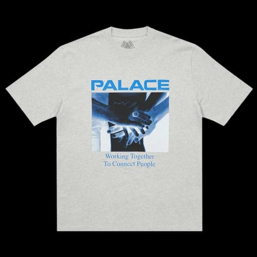 Palace Battery T-Shirt 'Grey Marl'