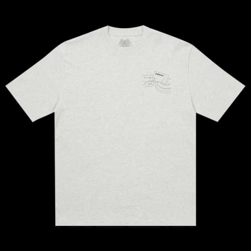 Palace Back Of The Bus T-Shirt 'Grey Marl'