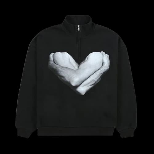 Pleasures Vincent Quarter Zip 'Black'