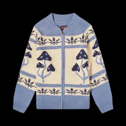 Pleasures Room Zip Cardigan 'Slate'