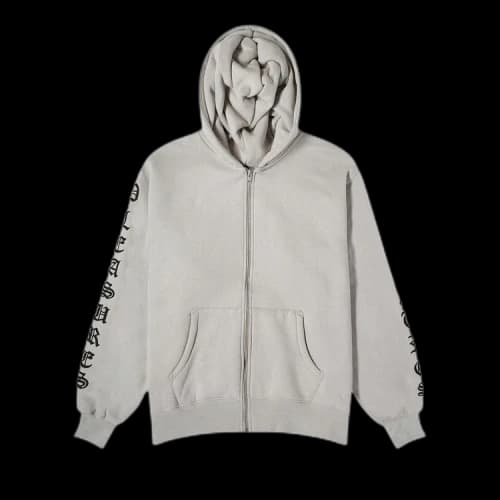 Pleasures Zip Up Hoodie 'Grey'