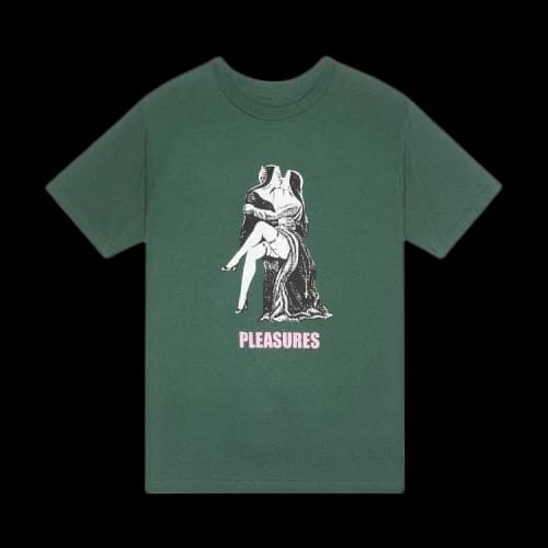 Pleasures French Kiss T-Shirt 'Green'