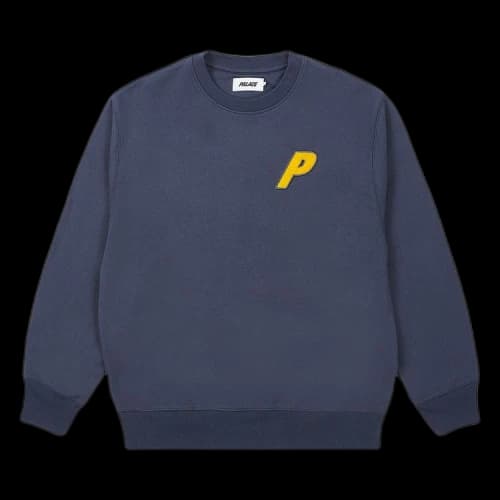 Palace Fleece Tri-Ferg Crew 'Navy'