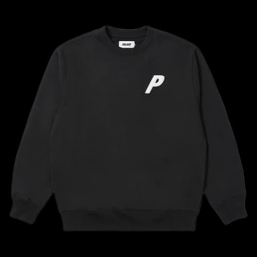 Palace Fleece Tri-Ferg Crew 'Black'