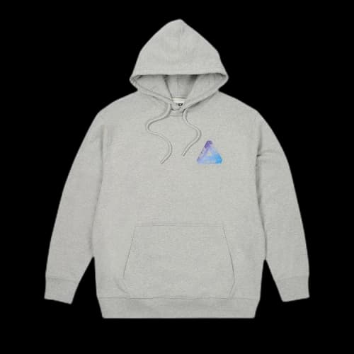 Palace Ombre Tri-Ferg Hood 'Grey Marl'