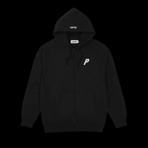 Palace Felt P Zip Hood 'Black'