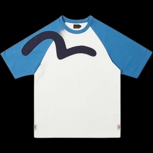 Palace x Evisu Seagull Raglan T-Shirt 'Off White'