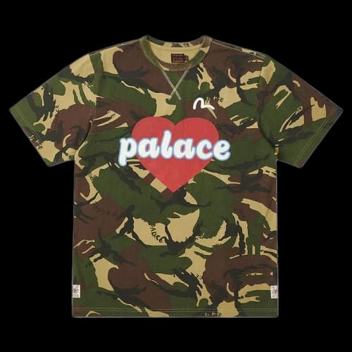 Palace x Evisu Heart T-Shirt 'Camo'