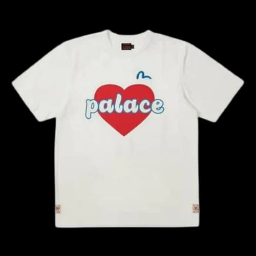 Palace x Evisu Heart T-Shirt 'White'