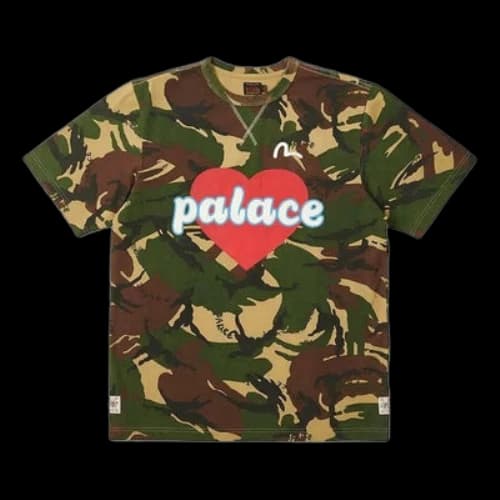Palace x Evisu Heart T-shirt 'Camo'