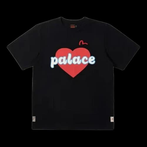 Palace x Evisu Heart T-Shirt 'Black'