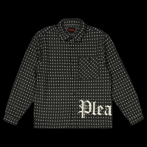 Pleasures Cross Work Shirt 'Grey'
