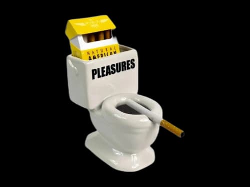 Pleasures Toilet Ashtray White