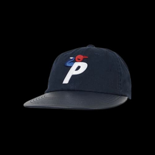 Palace Faux Leather Bunning Man Snapback 'Navy'