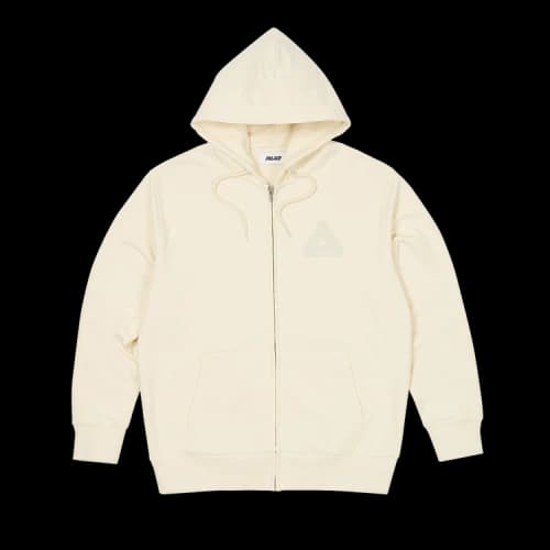 Palace Tri-Puff Print Zip Hood 'Soft White'