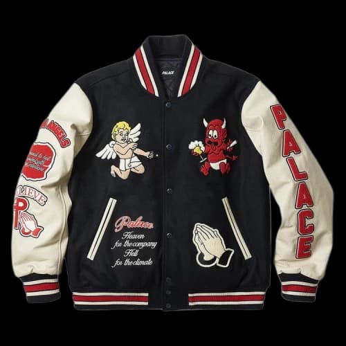 Palace Fallen Angels Varsity Jacket 'Navy'