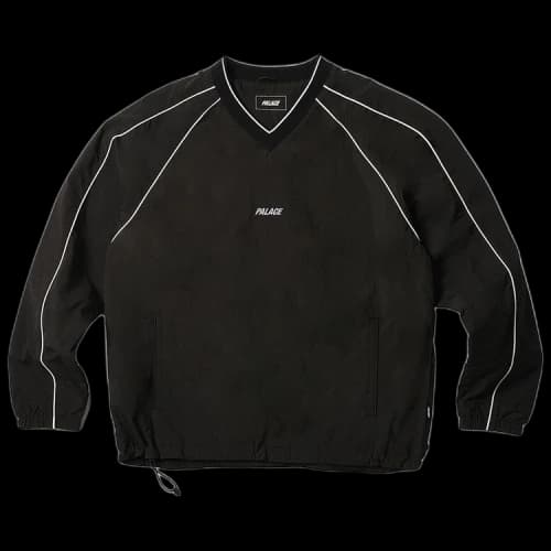 Palace Piped Shell Pullover 'Black'
