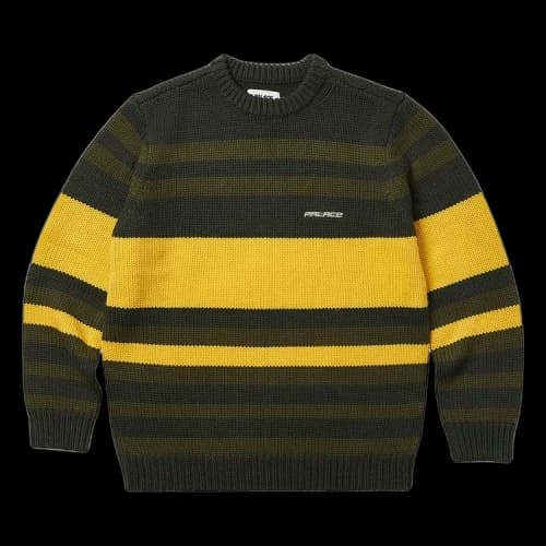 Palace Heavy Stripe Knit 'Green'
